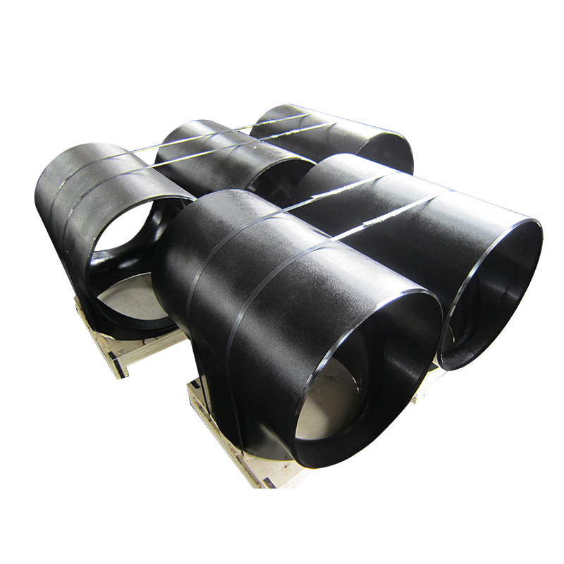 Equal Tee , Size 24 Inch, Wall Thickness: Schedule 80, Butt Weld End, ASTM A234 WPB, Black Painting Surface Treatment,Standard ASME B16.9