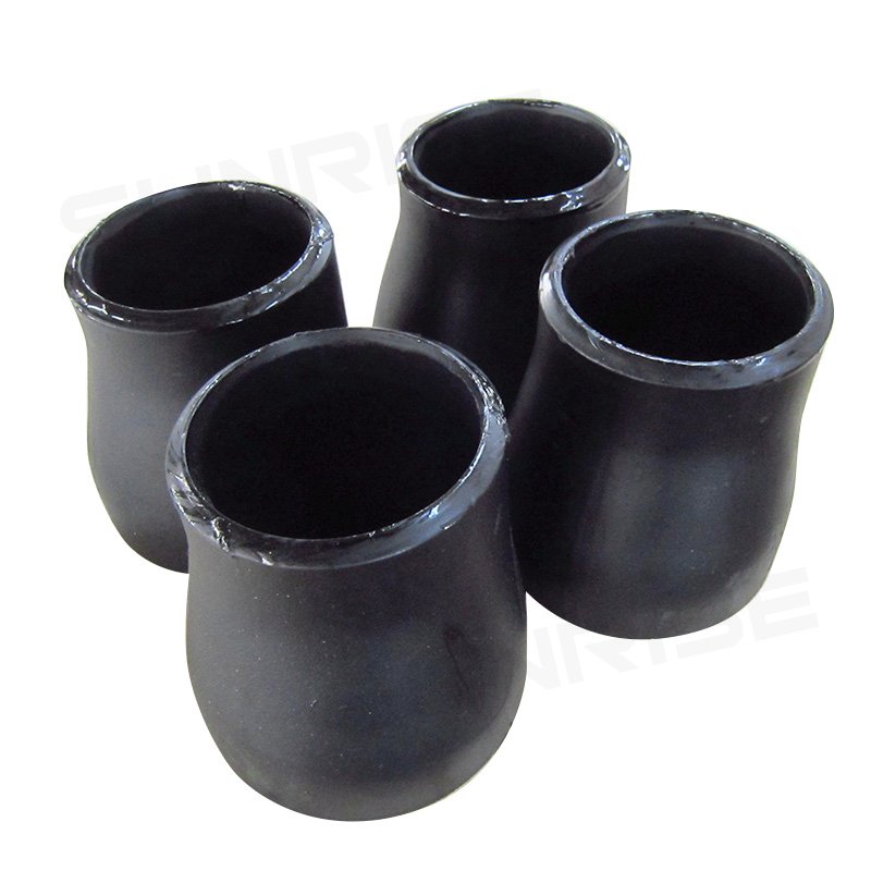ASTM A234 WP5 Concentric Reducer, Size 8 Inch, Wall Thickness : Schedule XS, Butt Weld End, Black Painting Surface Treatment,Standard ASME B16.9