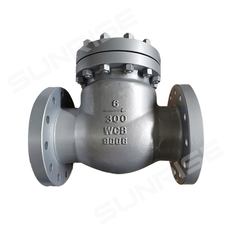 ASTM A216 WCB SWING CHECK VALVE, 6” CL300,Body & Bonnet:A216 WCB, Flange Ends as per ANSI 16.5 RF