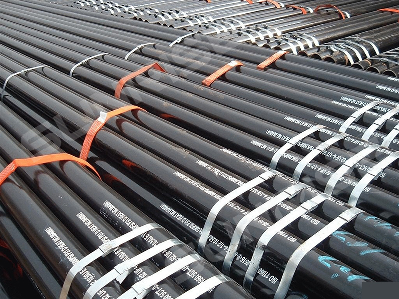 API 5L GR.B Seamless Pipe, Carbon Steel, 12in Wall thickness SCH 40, Length 12m, Standard:ANSI B36.10