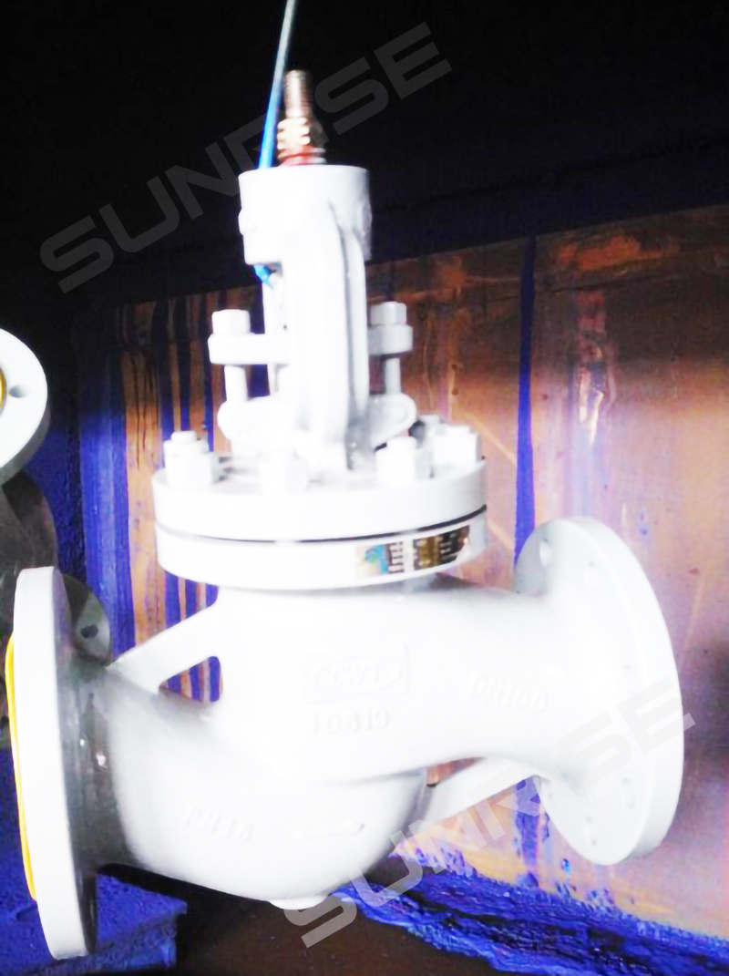 Butt Weld End Bellow Globe valves, DN100 PN16, Flange RF End , Body ASTM GPH240GH