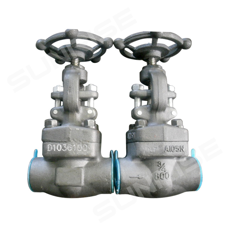 Forged steel Globe Valve, 3/4inch CL800, Body material ASTM A105N,Ends: BBOS&Y, SW END 