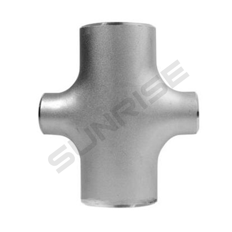 Pipe Reducing Cross, Size 6 Inch, Wall Thickness: Schedule 40, Butt Weld End, ASTM A403 WP316L; Standard ASME B16.9
