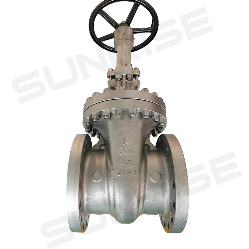 Gate valve ,10” CL300 RF FLANGE END, Body Material: ASTM A995-4A,