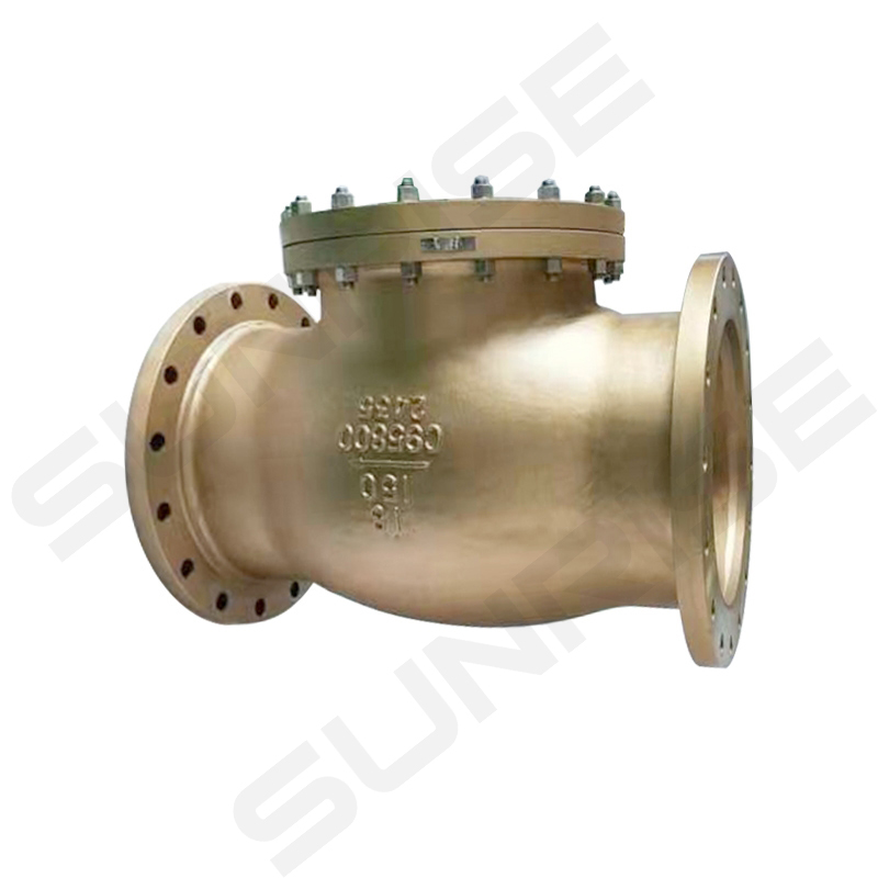 SWING CHECK VALVE, Size 18 inch, Pressure:CL150,Body & Bonnet : ASTM A148 C95800, Flange Ends as per ANSI 16.5 RF