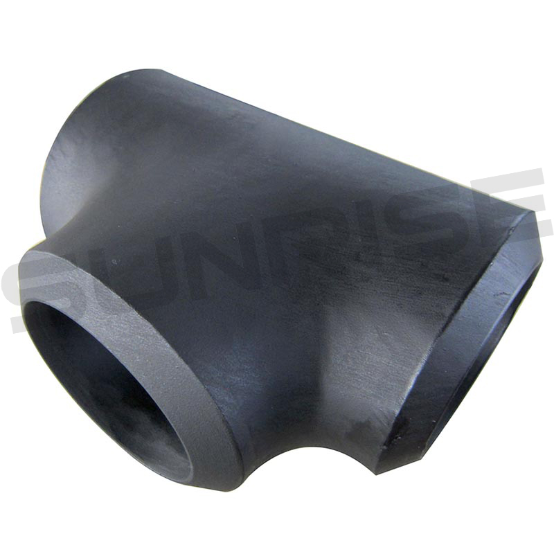 Equal Tee , Size 12 Inch, Wall Thickness: Schedule 160, Butt Weld End, ASTM A234 WPB, Black Painting Surface Treatment,Standard ASME B16.9