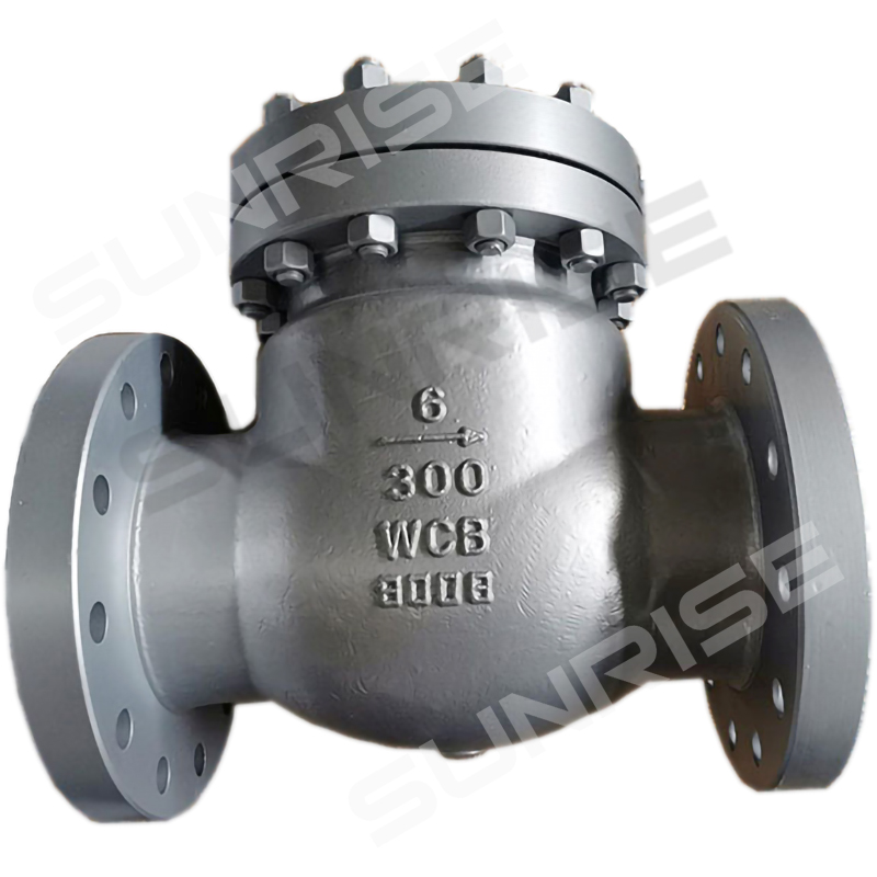 6” CL300 ,SWING CHECK VALVE, Full Opening, Full Bore, Bolted Cover, Body & Bonnet: ASTM A216 WCB, Trim :1#, Flanged Ends as per ANSI 16.5 RF
