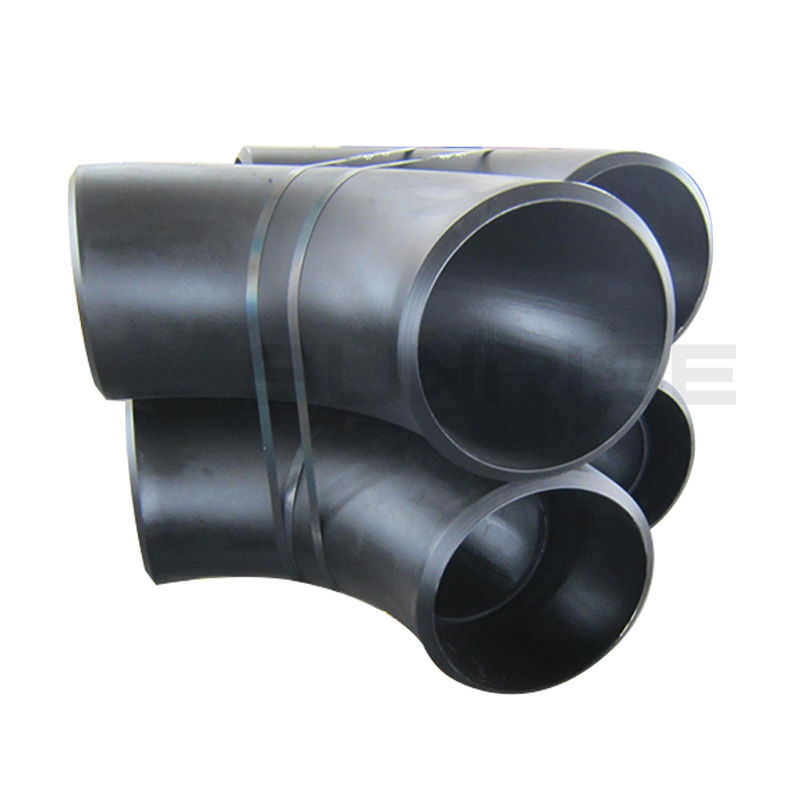 ASTM A234 WPB Elbow 90 Deg LR, Size 12 Inch, Wall Thickness : Schedule 40S, Butt Weld End, Black Painting Surface Treatment,Standard ASME B16.9