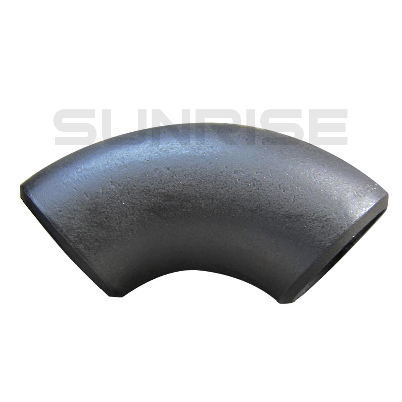 ASTM A234 WPB Elbow 90 Deg LR, Size 6 Inch, Wall Thickness : Schedule 40, Butt Weld End, Black Painting Surface Treatment,Standard ASME B16.9