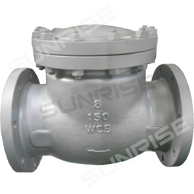 8” CL150 ,SWING CHECK VALVE, Full Opening, Full Bore, Bolted Cover, Body & Bonnet ASTM A216,, Flanged Ends as per ANSI 16.5 RF,Self Acting