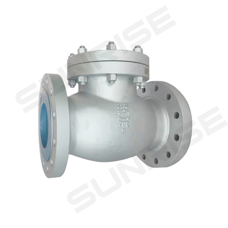 SWING CHECK VALVE, Size 6 inch, Pressure:CL300,Body & Bonnet :ASTM A216 WCB, Flange Ends as per ANSI 16.5 RF