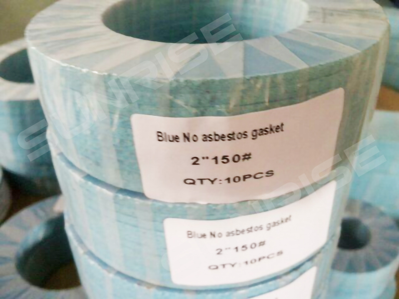 Blue Asbestos Fiber Gasket , 2 Inch, Thick 3mm, Class 150 LB, RF Ends.