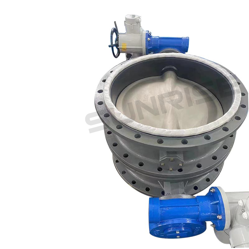 BUTTERFLY VALVE RF FLANGE END , Gear Operator,Size 18INCH CL150,Body:ASTM A351CF3M; API 609 Design