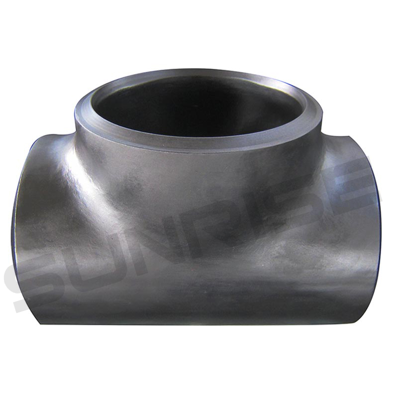Equal Tee , Size 18 Inch, Wall Thickness: Schedule 100, Butt Weld End, ASTM A234 WPB, Black Painting Surface Treatment,Standard ASME B16.9