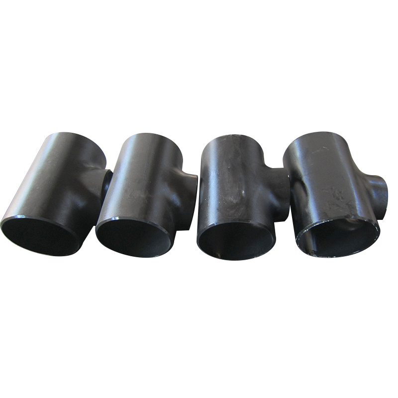 Equal Tee , Size 4 Inch, Wall Thickness: Schedule 40, Butt Weld End, ASTM A234 WPB, Black Painting Surface Treatment,Standard ASME B16.9