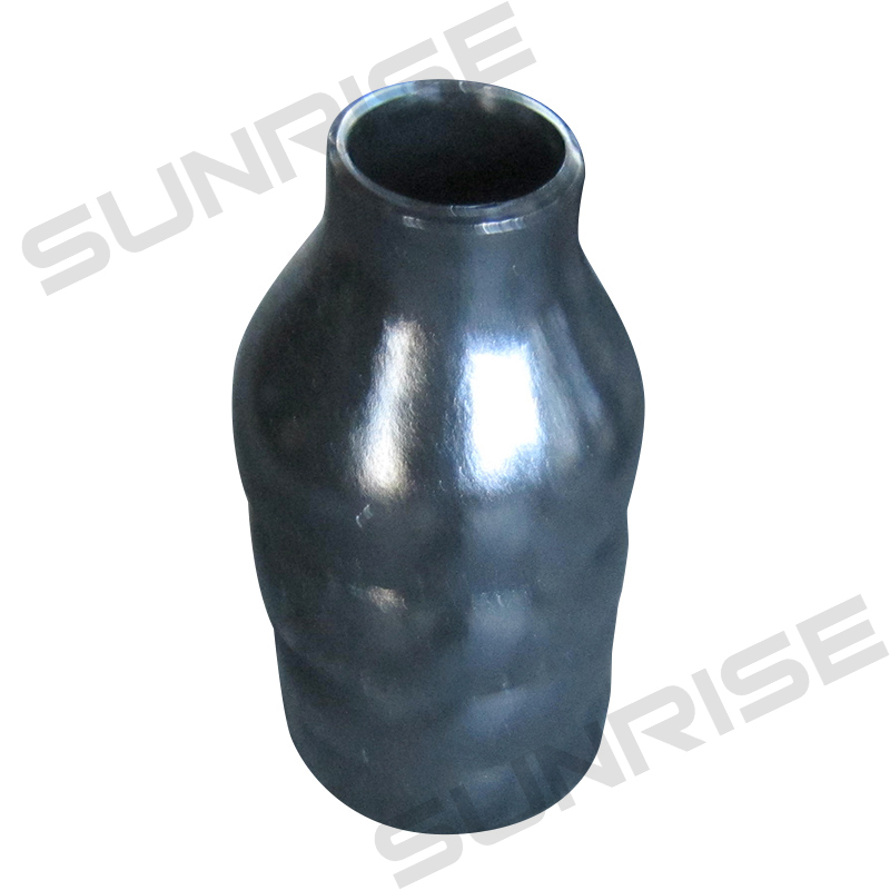 ASTM A234 WPB Concentric Reducer, Size 4” x 3 Inch, Wall Thickness : Schedule 60, Butt Weld End, Black Painting Surface Treatment,Standard ASME B16.9