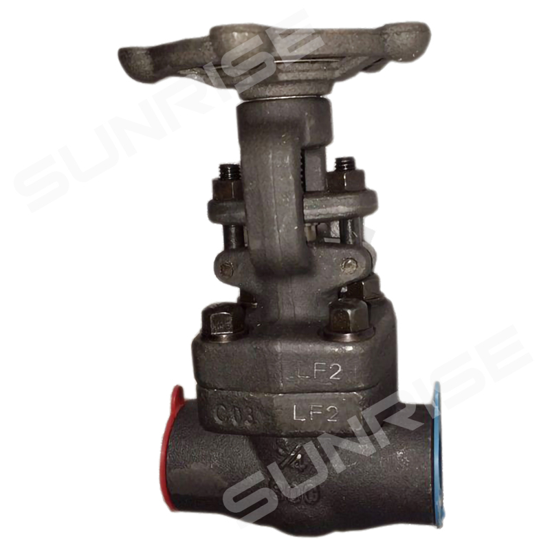 Gate Valve, Forged Steel 3/4” CL800LB, Body :ASTM A350LF2 ; Disc Material : ASTM A420; Seat Ring: ASTM A276 304; Stem: ASTM A276 304; End Connect: SW X FNPT; ANSI B16.11