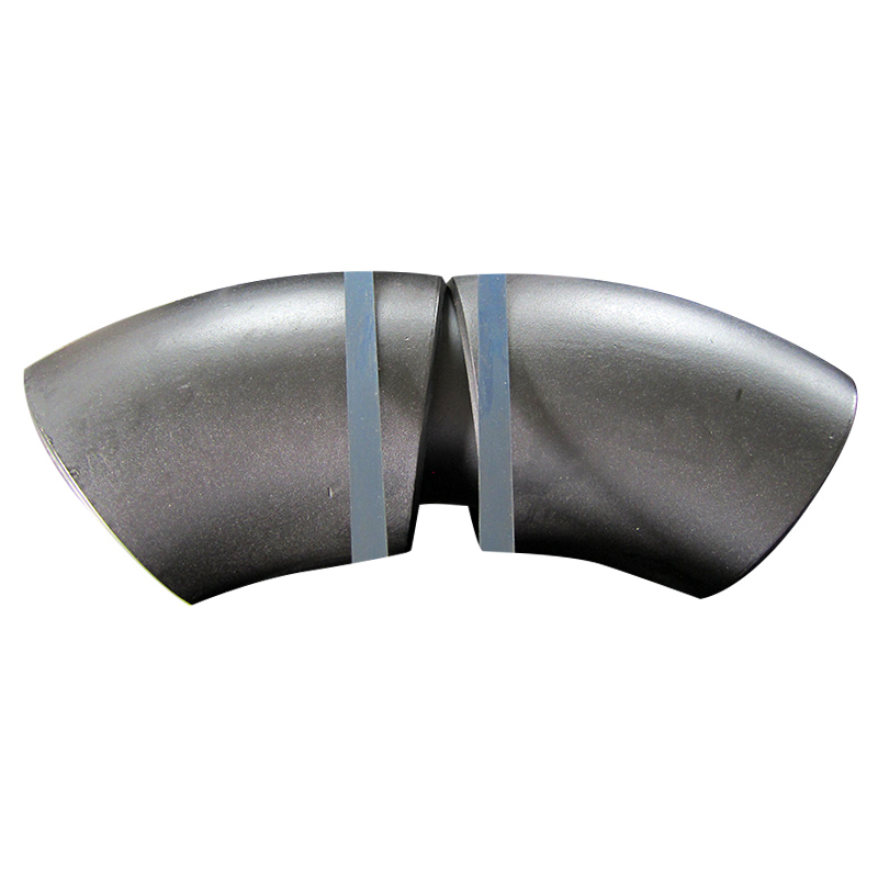 Elbow 45 Deg SR, Size 4 Inch, Wall Thickness : Schedule 80, Butt Weld End, ASTM A234 WPB, Black Painting Surface Treatment,Standard ASME B16.9