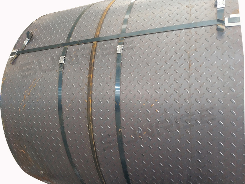 CARBON STEEL CHEQUERED PLATES COIL,SIZE Wall Thickness 10mm X WIDTH 600MM ;MATERIAL ASTM A36