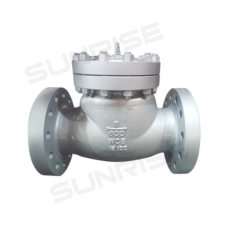 SWING CHECK VALVE, Size 6 inch, Pressure: CL600,Body & Bonnet :ASTM A216 WCB, Flange Ends as per ANSI 16.5 RF
