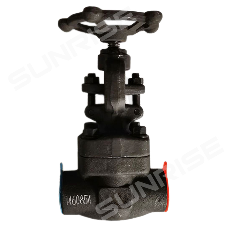 Gate Valve, Forged Steel 1/2” CL800LB, Body :ASTM A105N ; Disc Material : ASTM A420; Seat: SS410; Stem: SS410; End Connect: Socket Weld; ANSI B16.11