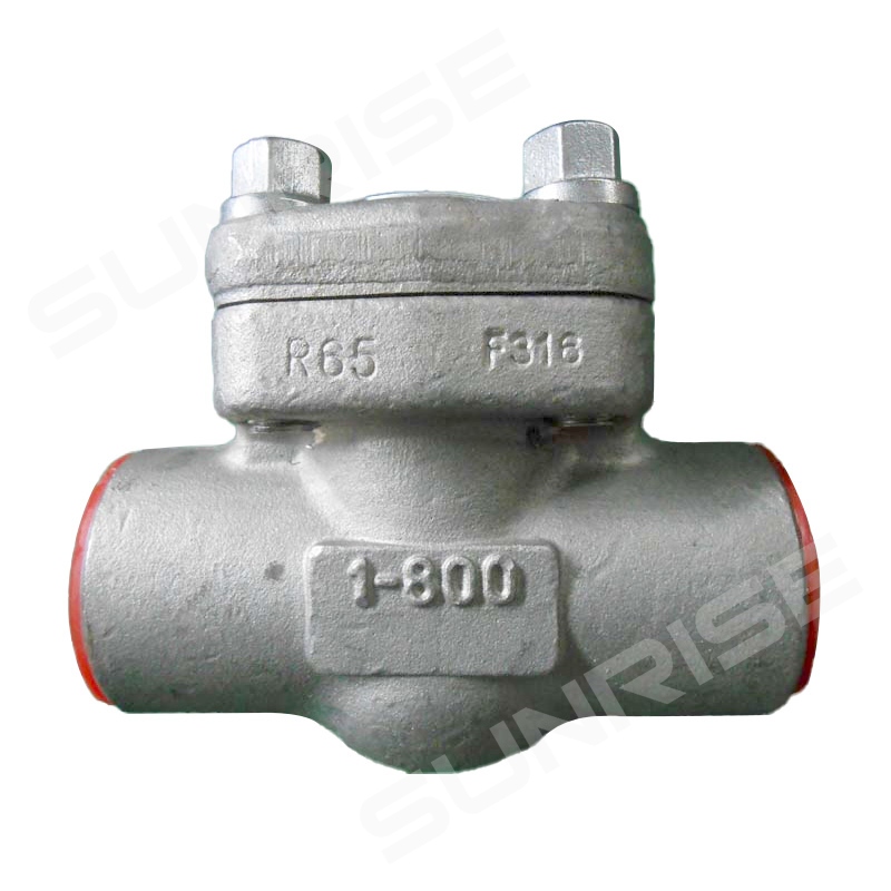 Forged steel Check Valve, 1inch CL800, Body material ASTM A182 F316,Ends: SW END