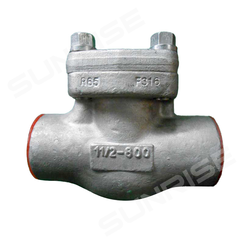 Forged steel Check Valve, 1 1/2inch CL800, Body material ASTM A182 F316,Ends: SW END