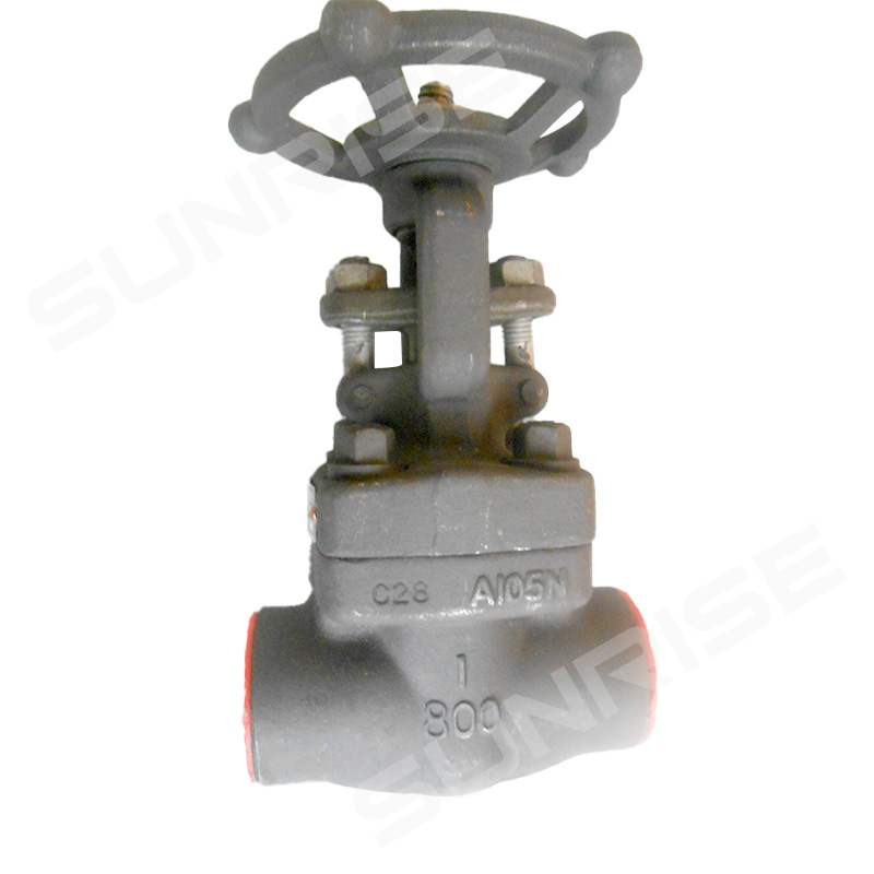 Forged steel Globe Valve, 1inch CL800, Body material ASTM A105N,Ends: SW END 