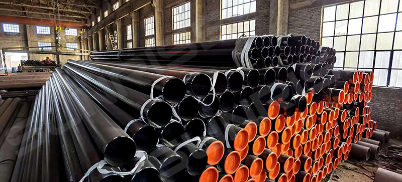 AST M A252 GR.2 Seamless Piling Pipe, Carbon Steel, 10in Wall thickness SCH 80, Length 12m, Standard: AST M A252 GR.2