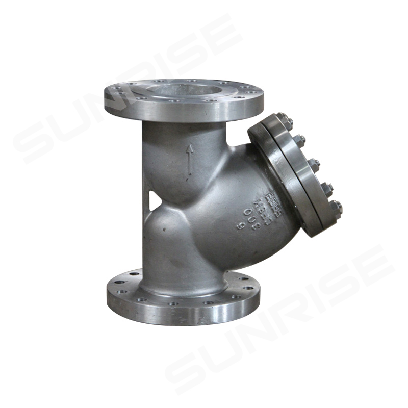 Y-strainer 6IN CL300, Flange RF End, Body A351 CF8M; Plug material: ASTM A182 F316L; Mesh : 40 Micron