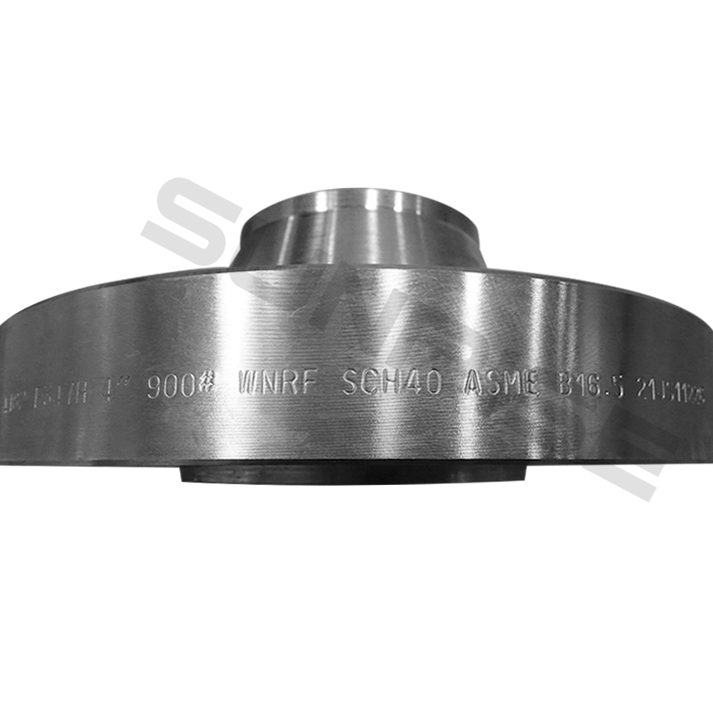 ASTM A694 F52 Weld Neck Flange, Size 4 Inch, Class 900, Wall Thickness: SCH 40, RF End Flange, ANSI B16.5