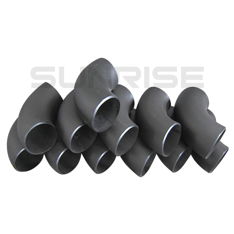 ASTM A234 WPB Elbow 90 Deg LR, Size 2 1/2 Inch, Wall Thickness : Schedule 60, Butt Weld End, Black Painting Surface Treatment,Standard ASME B16.9