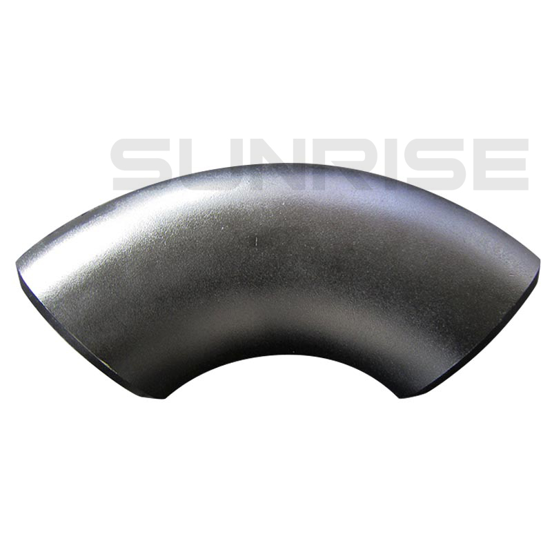 ASTM A234 WP22 Elbow 90 Deg LR, Size 8 Inch, Wall Thickness : Schedule 80, Butt Weld End, Black Painting Surface Treatment,Standard ASME B16.9