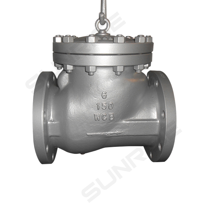 SWING CHECK VALVE, Size 6 inch, Pressure: CL150,Body & Bonnet :ASTM A216 WCB, Flange Ends as per ANSI 16.5 RF