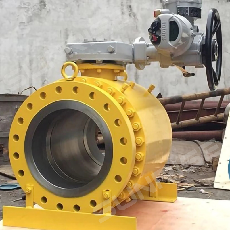 16INCH , CL600 , Ball Valve, Flange RF, ANSI B16.5, Full Bore, Trunnion Ball; Body Material ASTM A216 WCB, API 6D