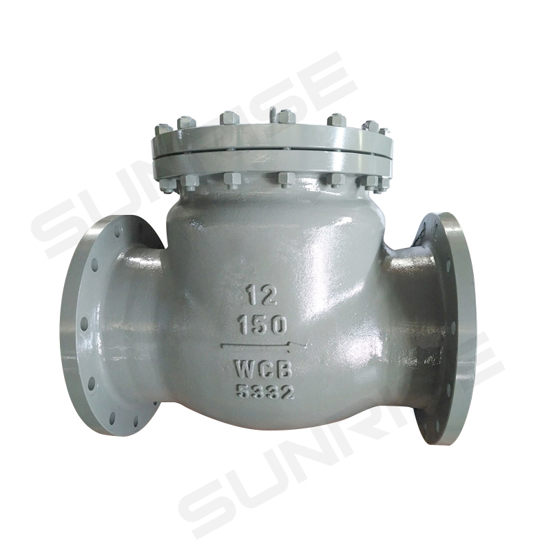 SWING CHECK VALVE, Size 12 inch, Pressure: CL150, Body & Bonnet :ASTM A216 WCB, Flange Ends as per ANSI 16.5 RF