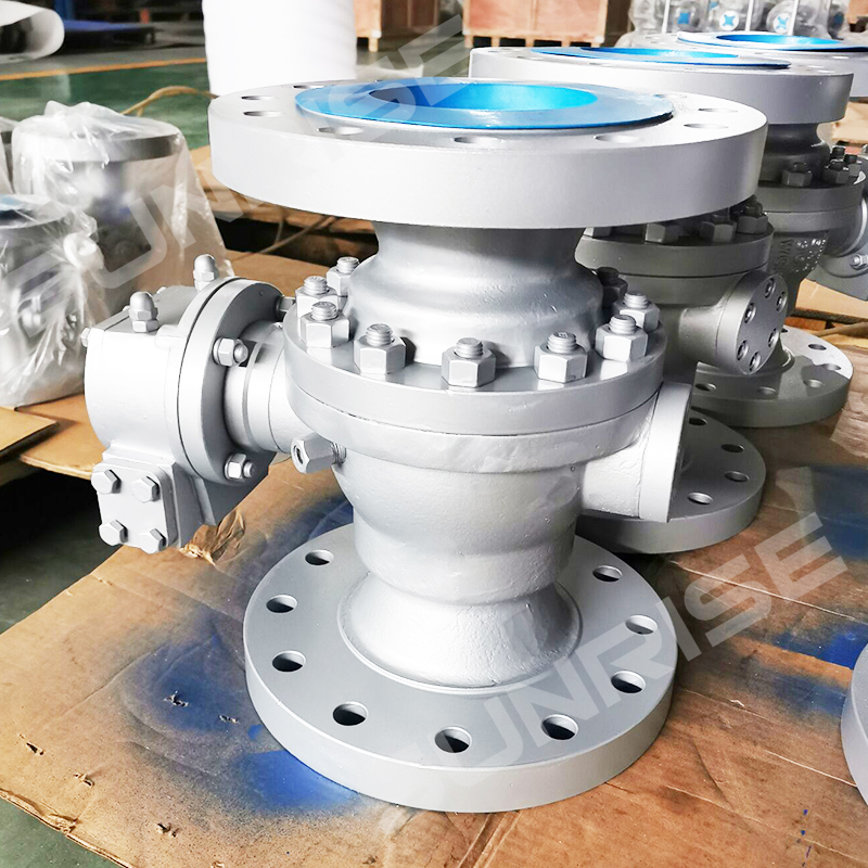 8INCH , CL600 , Ball Valve, Flange RF, ANSI B16.5, Full Bore, Trunnion Ball; Body Material ASTM A216 WCB, API 6D