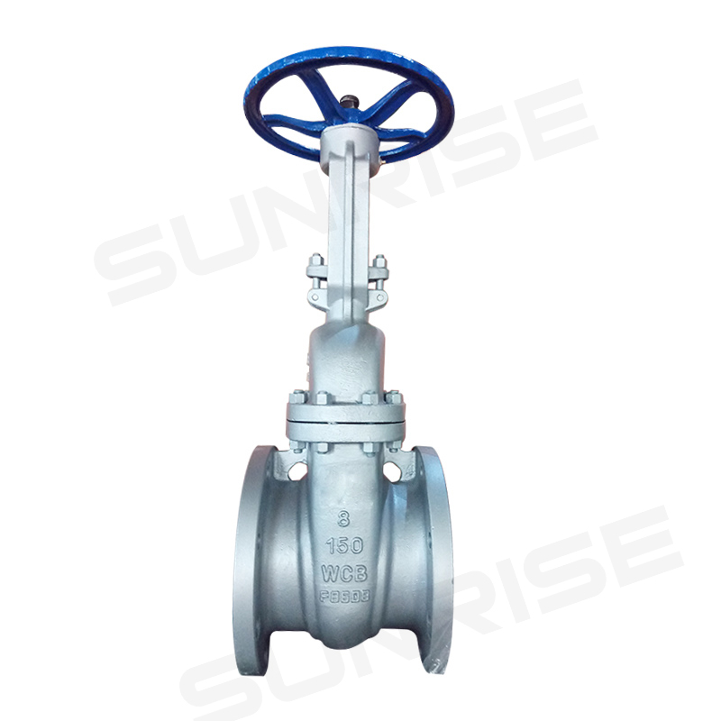 Gate valve ,Size 3” , Pressure : CL150 RF FLANGE END, Body Material: ASTM A216 WCB,