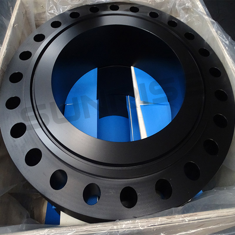 RING JOINT TYPE Weld Neck Flange, Pressure CL1500 , Size 24 Inch,  Wall Thickness: SCH 80, ASTM A105, RTJ End Flange, ANSI B16.5