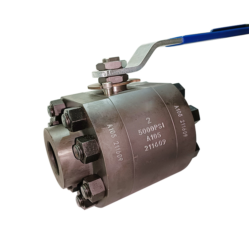 High Pressure Ball Valve ASTM A105, Size: 2Inch, Pressure:5000PSI, Body Material: ASTM A105; Ball Material :SS304 ,NPT ends.