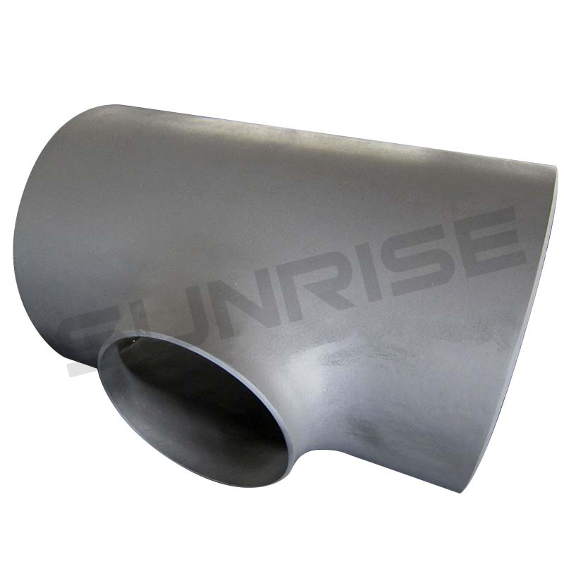 Equal Tee , Size 24 Inch, Wall Thickness: Schedule 100, Butt Weld End, ASTM A234 WPB, Black Painting Surface Treatment,Standard ASME B16.9