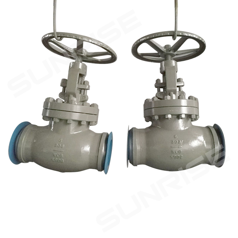 Flange End Ball Valve 6INCH CL300 , RF End, ANSI B16.5, Full Bore, Trunnion Ball; Body Material ASTM A216 WCB,  API 6D