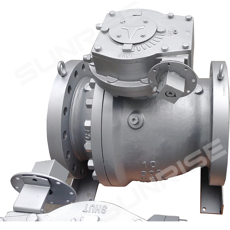 10INCH , CL300 , Ball Valve, Flange RF, ANSI B16.5, Full Bore, Floating Solid Ball; Body Material ASTM A216, API 6D