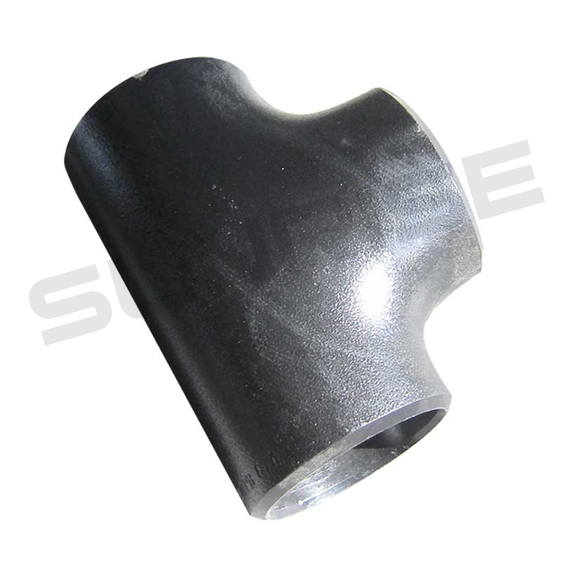 Equal Tee , Size 16 Inch, Wall Thickness: Schedule 40, Butt Weld End, ASTM A234 WPB, Black Painting Surface Treatment,Standard ASME B16.9