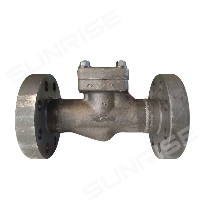 PISTON CHECK VALVE 2INCH CL900, FLANGE END RF, BODY MATERIAL: ASTM A350 LF2;BONNET MATERIAL: ASTM A350 LF2