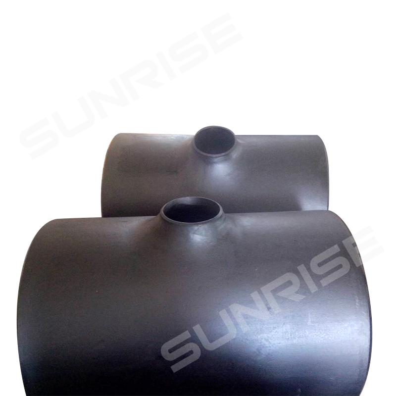 Seamless Reducing Tee, Size 406.4*355.6mm, Butt Weld, Wall thickness: 21.44*19.05mm  ,ASTM A234 WPB