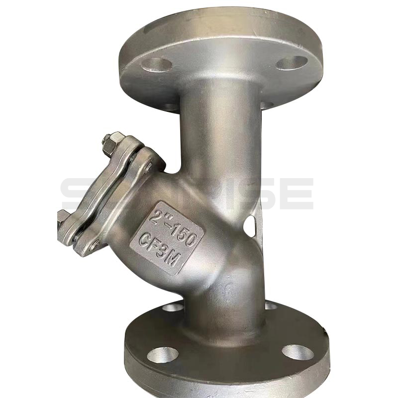 Y-Strainer Size 2inch, CL150, Flange RF End, Body Material:ASTM A351 CF3M;Mesh 40; Plug Material: ASTM A182 F316