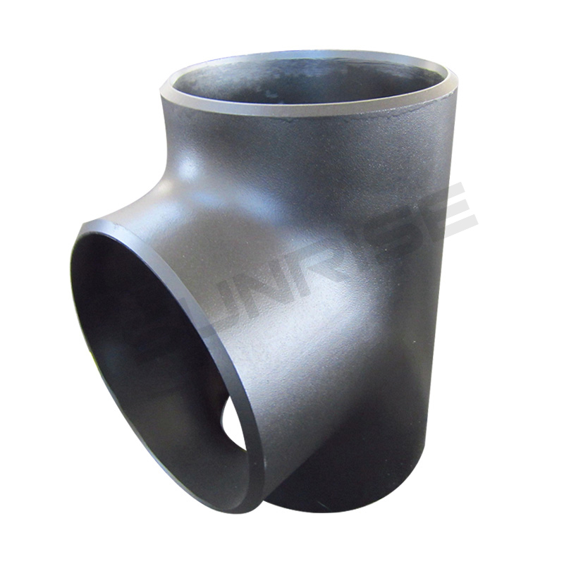 Equal Tee , Size 12 Inch, Wall Thickness: Schedule 120, Butt Weld End, ASTM A234 WPB, Black Painting Surface Treatment,Standard ASME B16.9