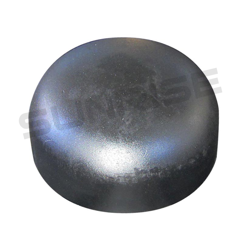ASTM A234 WPB Cap, Size 10 Inch, Wall Thickness : Schedule 60, Butt Weld End, Black Painting Surface Treatment,Standard ASME B16.9
