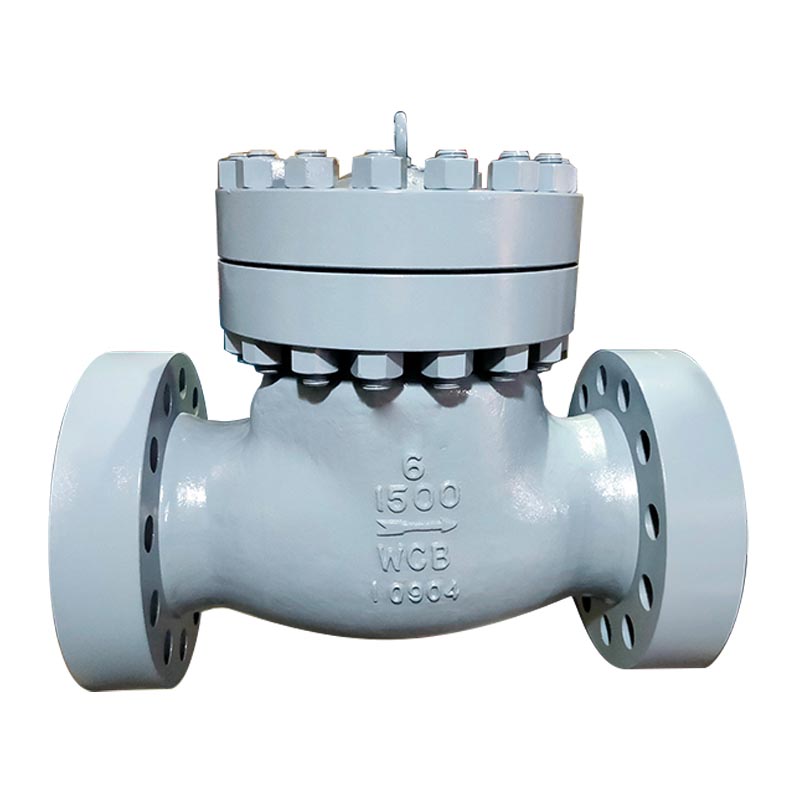 6INCH, Pressure : CL1500, Swing Check Valve, Flange RTJ, ANSI B16.5, Body Material ASTM A216WCB, API 6D